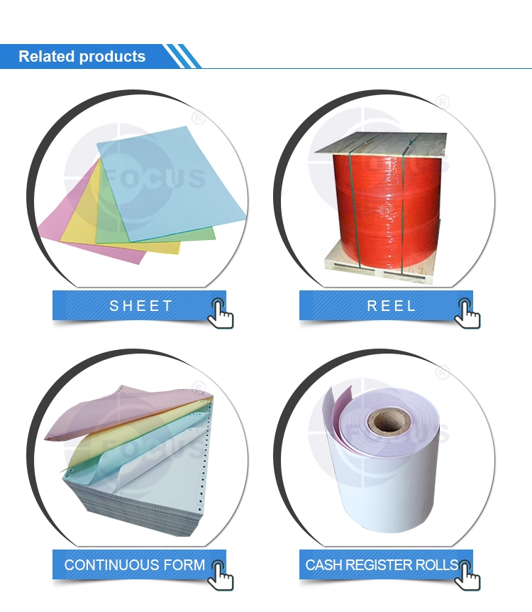 Papier samokopiujący Focus Brand NCR Niebieski/czarny papier samokopiujący 5