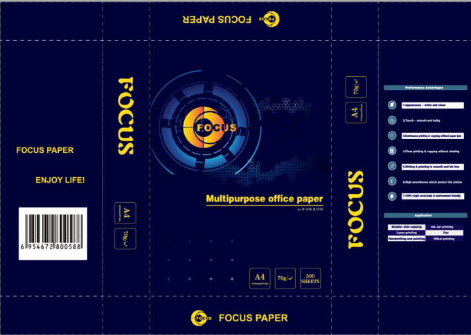100% miazga drzewna papier do kopiowania OEM rozmiar A4 i rozmiar listu 70gsm / 75gsm / 80gsm 0