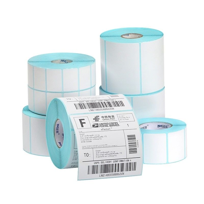 Wood Pulp BPA Free Glassine Paper Thermal Label Roll for Grease and Water Resistance