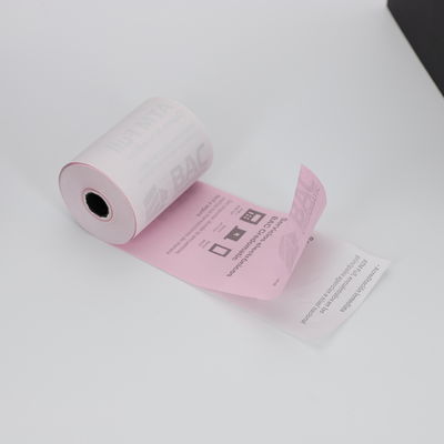 FSC virgin Wood Pulp Carbonless Paper Roll For POS Roll / Print